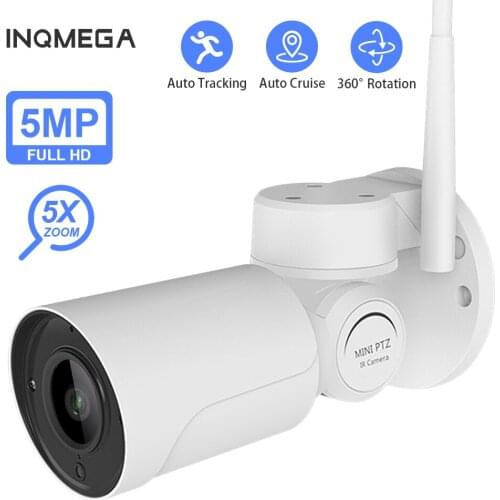 INQMEGA Bullet IP Camera 5M 5X Wifi Outdoor Security Camera Full color Night Vision Motion Detection CCTV surveillance
