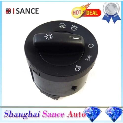 ISANCE Headlight Switch Lichtschalter 1T0941431C For VW Touran Caddy III 2004 2005 2006 2007 2008 2009 2010 2011 2012 2013 2014