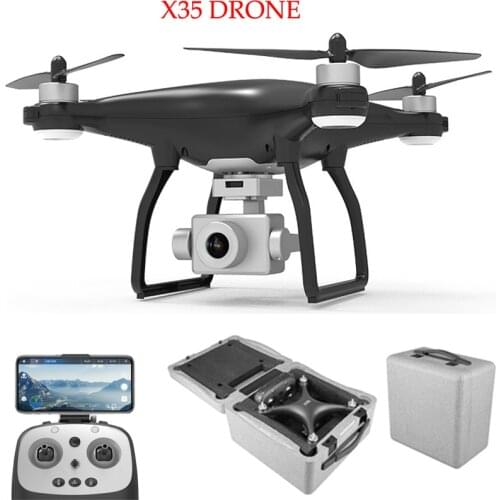 X35 Drone GPS WiFi 4K HD Camera Profissional RC Quadcopter Brushless Motor Drones three axes Gimbal Stabilizer28 minute flight