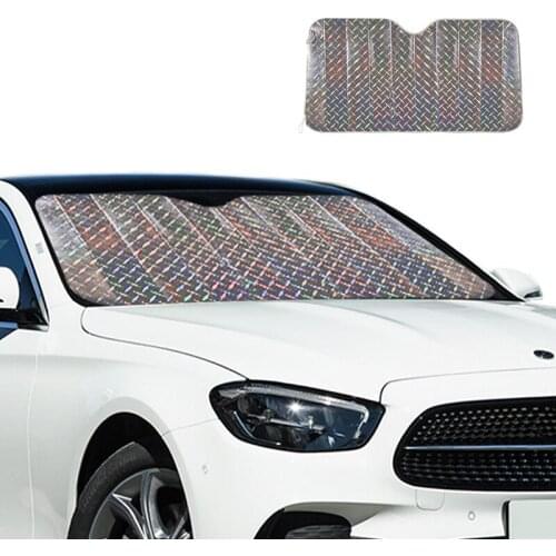 Car Windshield Laser Sun Shade Cover Anti UV Protection Shield Window Sunshade Visor Film Curtain Reflector Blocks Accessories