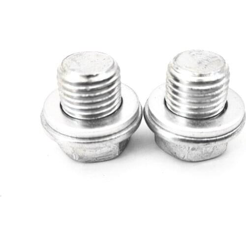 2Pcs #90009-R70-A00 Engine Oil Pan Drain Bolt Plug with Washer for Honda Accord
