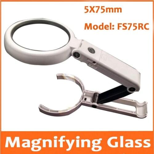5 Times LED USB Desktop Table Lamp Reading Magnifying Glass LED PCB welding Mobile Phone Repair Hand-held 5X Gift Magnifier