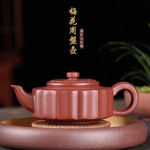 Sand Pot Ore Mine Dahongpao Plum Blossom Weekly Pot Pot Drinks Hand-made Gifts Collection Customized One Substitute
