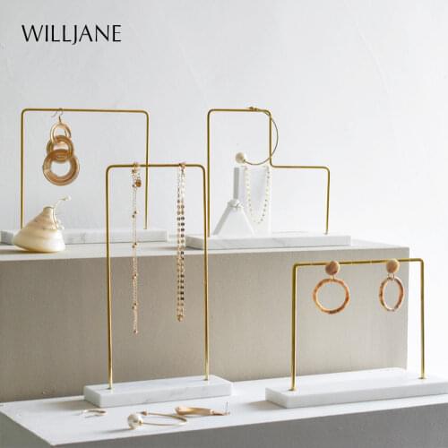 Earrings Ear Jewellery Display Stand Holder Metal Jewelry Ear Nails Pendant Necklace Bracelet Chain Ornament Organizer Hanger