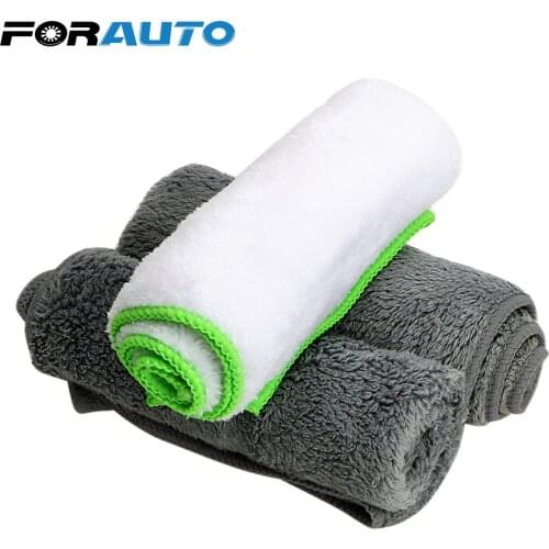FORAUTO 37*37cm Car Wash Towel Auto Care Detailing For Car Wax Polish Cleaning Tool Ultra Soft Microfiber Cloth Car-styling