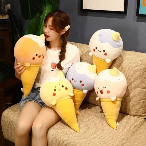 50cm 70cm 90cm Cute Cartoon ice cream Pillow Comfortable And Soft Cushion Toy Creative Pillow Birthday Gift For Children