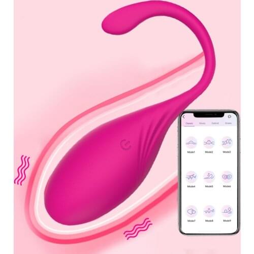 Bluetooth-compatible Vibrator Long Distance App Remote Control Vibrating Egg Sex Toys for Women Wireless Dildo Wearable Vibrator