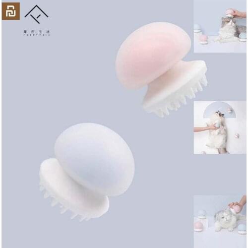 Youpin Jellyfish Pet Massage Comb Negative Ion Anti-static for Cat hair clean pet Grooming Massager Comb for cat and dog