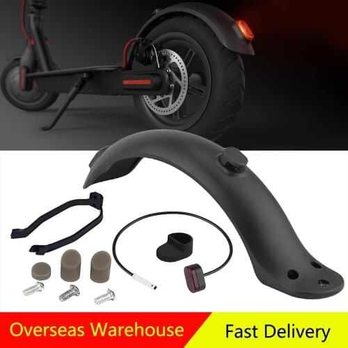 Rear Mudguard Fender Taillight for Xiaomi M365 Electric Scooter Brake Light Taillight+Mudguard Fender+Hook