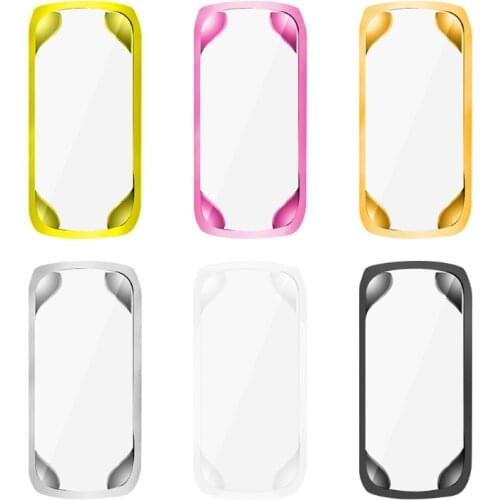 Protective Case For Fit-bit Luxe Smart Watch Plating TPU Soft Cover Full Screen Protector Shell For Fit-bit Luxe Wtach