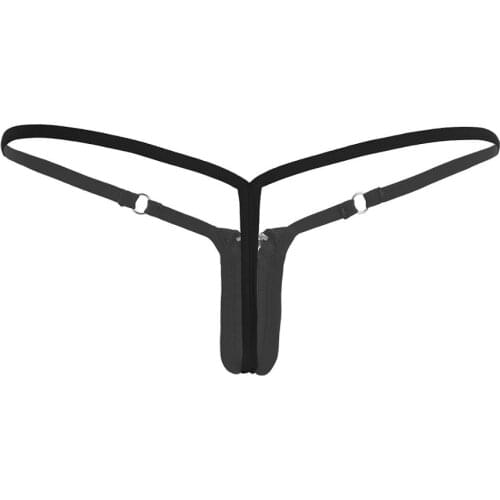 Women Ladies Sexy Lingerie Panties Slip Hommes Stretchy Nylon G-string micro Bikini zipper Crotch Underwear Underpants Knickers