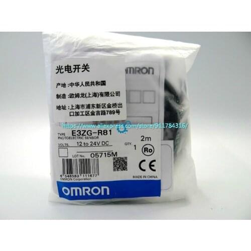 100% New Original Omron Photoelectric switch E3ZG-R81
