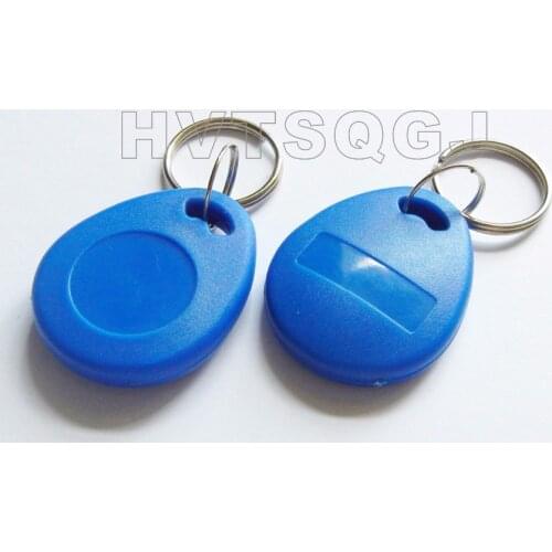 100pcs Writable 125KHz T5577 RFID Keyfobs Keychain Key Token TAG For card coppier RFID Duplicator