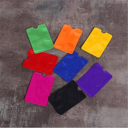 5PCS Anti Rfid Card Holder NFC Blocking Reader Lock Id Bank Card Holder Case Protection Metal Credit Card Case Aluminium