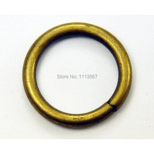 50piece Craft Metal Antique Bronze Round Belt Buckle Clips Sewing On Garment for Bag Pocket Clip Hooks inner diameter 25mm K122