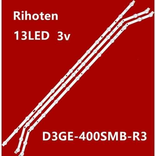 6set=18PCS LED Backlight strip 13 lamp For Samsung 40"TV D3GE-400SMB-R3 D3GE-400SMA-R2 UE40H6203AW UE40H6203AK LM41-00001V