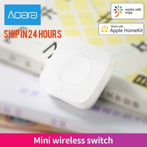 Aqara Mini Wireless Switch Zigbee Connection Versatile 3-way Control Button for Smart Home Devices Compatible with Apple HomeKit