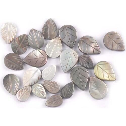 5Pcs Natural Pearl Leaf Shells Beads For Making Bracelet Necklace Handmade Crafts Seashell Jewelry DIY Charm Accessories 8-16mm