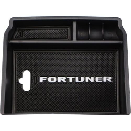 Car Central Armrest Storage Box For Toyota Hilux AN120 AN130/ Toyota Fortuner An160 2016-2018 Accessories Stowing Tidying