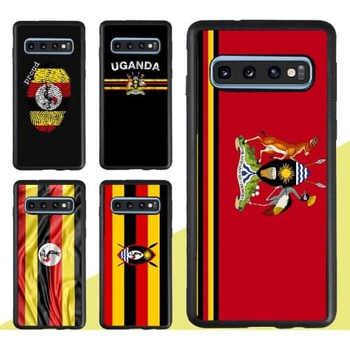 Uganda Flag Coat Of Arms Case For Samsung Galaxy A51 A71 A21S A20e A31 M31 M21 A50 A70 S9 S10 S20 Plus Note 20 Ultra
