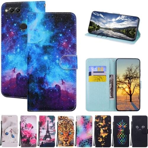 Luxury Leather Wallet Case For Huawei Honor 7X Flip Case For Huawei Honor 7X 7 x Card Holder Case for honor 7x Phone Bag Coque