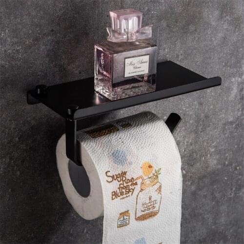 Victory Harry Toilet paper Phone Shelf Bathroom hardware For Bathroom shelf Wall Mounted Towel Holder Toilet Roll Holder Storage