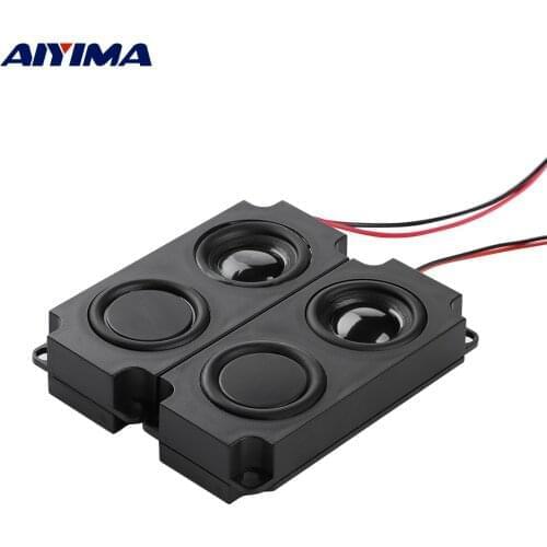 AIYIMA 2Pcs LCD TV Speaker 4 8 Ohm 5W Audio Portable Loudspeaker Diaphragm Single Cavity Rectangle Speaker For Advertising