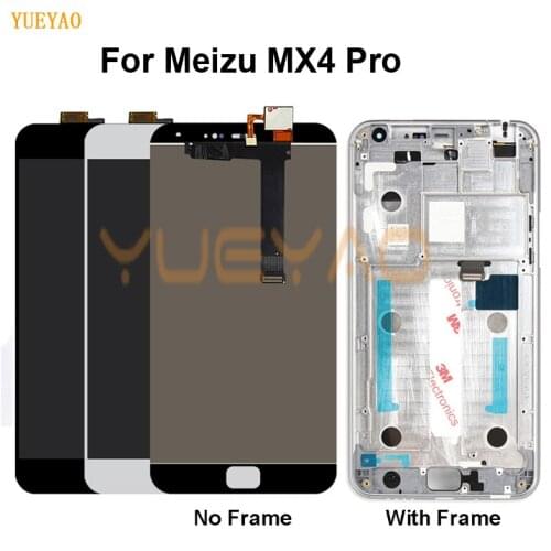 5.5" Display For Meizu MX4 Pro LCD Screen Display+Touch Panel Digitizer With Frame For Meizu MX4 Pro Lcd Display