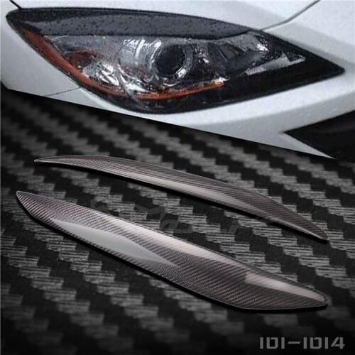 For Mazda M3 2012-13 Carbon Fiber Lamp Eyebrow Car Accessories