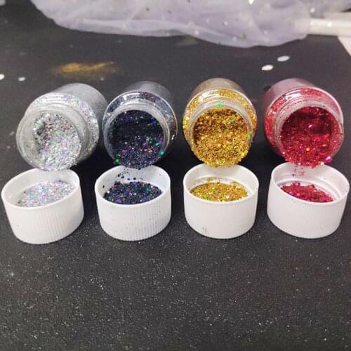 4 Colors Resin Casting Mold Glitters Sequains Pigment Fillings Kit Makeup Jewelry Fillings Nail Art Decor Jewelry Making