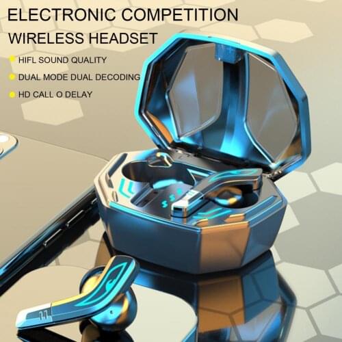 Gaming Headsets 65ms Low Latency TWS Bluetooth 5.1 Headphone Sports Waterproof Wireless Earphone Noise Cancelling Earbuds Gamer