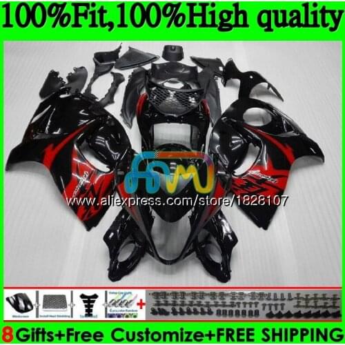 Injection For SUZUKI Hayabusa GSXR1300 08 09 10 11 12 56BS.11 GSX-R1300 GSXR Stock black 1300 2008 2009 2010 2011 2012 Fairing