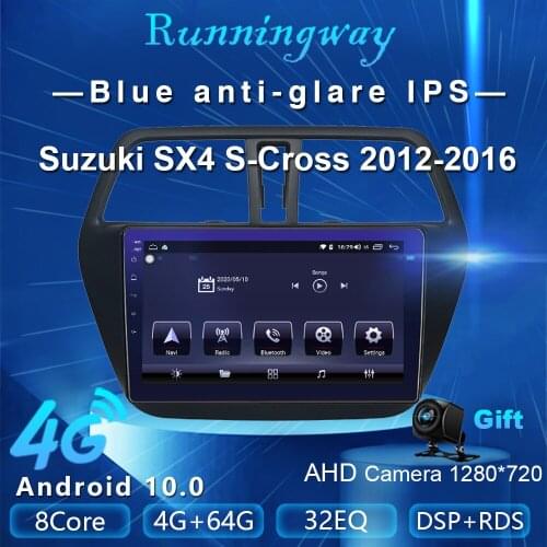 Runningway Android10.0 5G Car DVD For Suzuki SX4 2 S-Cross 2012 - 2016 4G+64G Car Radio Multimedia Video Player Navigation GPS
