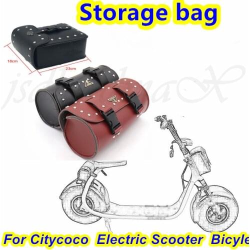 Storage Bag Front and Rear Bag Charger Raincoat Set Bag Suitable for Citycoco Electric Scooter Bicycle Travel Bag