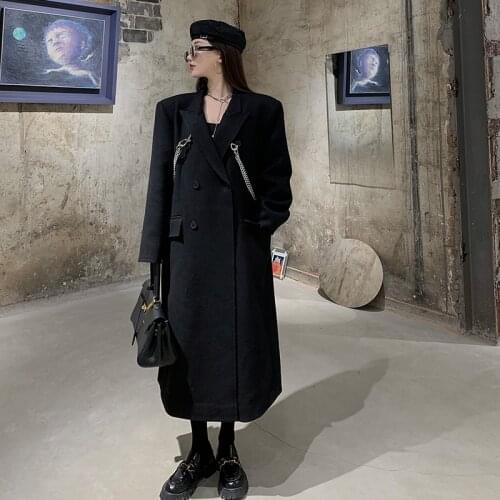 Tracyen Womens Black Coats