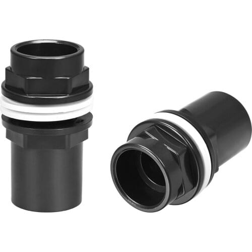 Uxcell 2pcs 1 ID PVC Aquarium Water Pipe Connector Straight Fish Tanks Accessories Black for water tanks, buckets, etc