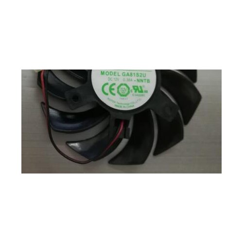 GA81S2U -NNTB diameter 75mm DC12V 0.38A video card fan (2 line 4PIN)