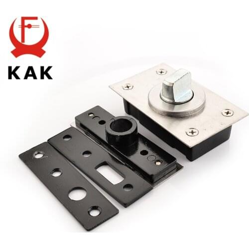KAK 360 Degree Revolving Door Hinge 90 Degrees Positioning Hidden Floor Pivot Hinges For Furniture Hardware