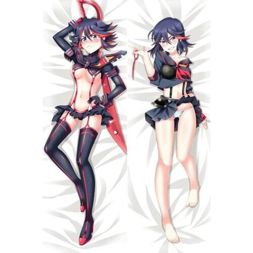 Japanese Cool Anime KILL LA KILL Matoi Ryuko Peach Skin Throw Otaku Dakimakura Gift Bedding Hugging Body Pillow Case 150x50 CM