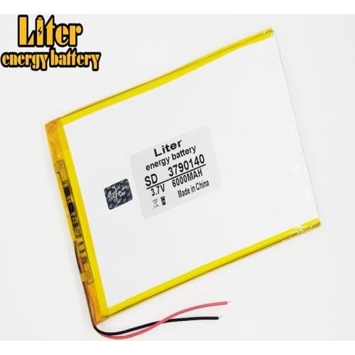 Large capacity 3.7 V tablet battery 6000 mah each brand tablet universal rechargeable lithium batteries 3790140 3590140