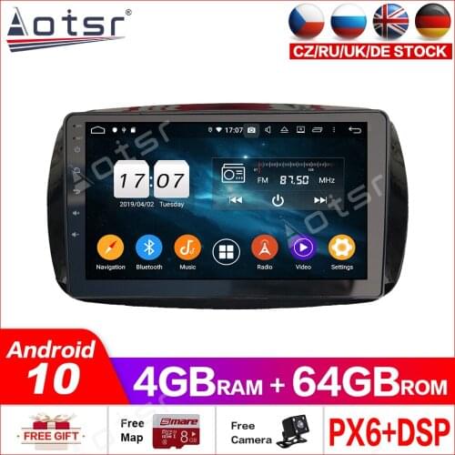 Android 9.0 Car gps Multimedia player For Benz Smart 2016 car audio radio stereo GPS navigation Wifi head unit IPS screen DSP