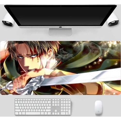 Anime Attack on Titan gamer play mats Mousepad X XL XXL Non slip Cushion Thickness 2mm LockEdge equal LE