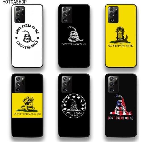 Don't tread on me snake Phone Case For Samsung Galaxy Note20 ultra 7 8 9 10 Plus lite M51 M21 M31 J8 2018 Prime