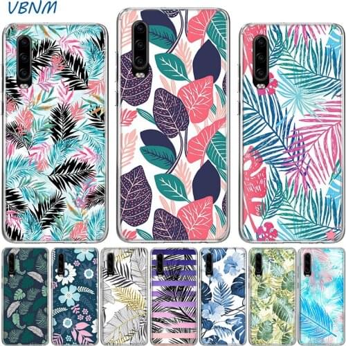Lovely Colorful Leaves Case For Huawei P40 P30 P20 Mate 40 30 20 10 P10 Pro+ lite P Smart 2020 Z Plus + 2019 2018