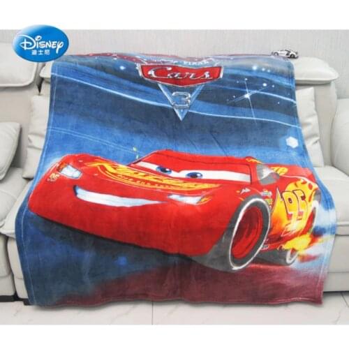 Disney Lightning McQueen Car Blanket Throw Coral Fleece Blanket Cars Taking The Race for Toddler Children Boys Gift Single Bed