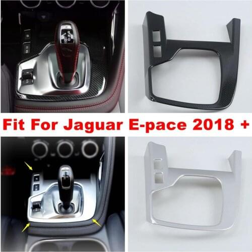 For Jaguar E-pace 2018 2019 2020 Center Control Shift Gear Panel Decor Frame Cover Trim ABS Matte / Carbon Fiber Accessories
