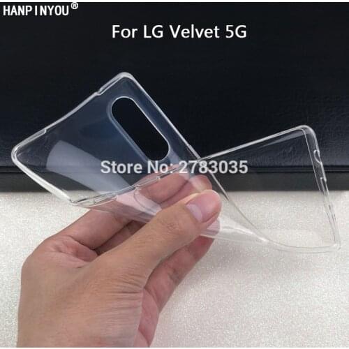 For LG Velvet 5G LM-G900N G900EM 6.8" Slim Crystal Clear Transparent Soft TPU Back Case Protection Skin Camera Protect Cover