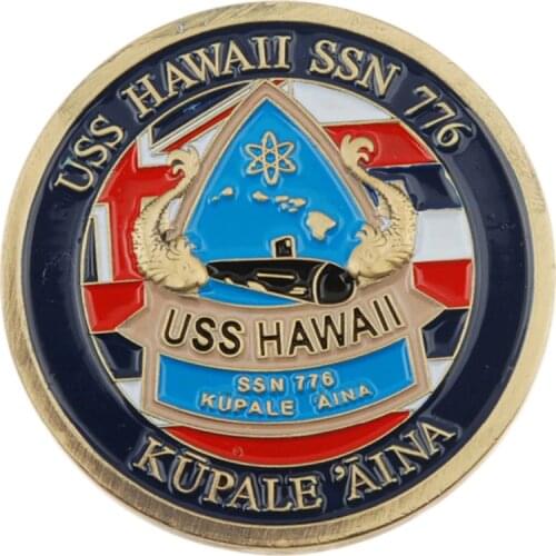 NAVY US USS HAWAII SSN 776 SUBMARINE MILITARY COIN