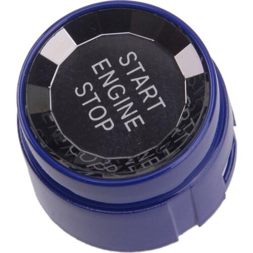 Glossy Blue Ignition Engine Start Stop Switch Button Cover Fit for BMW 1 2 3 4 5 6 Series G20 X1 X3 X4 X5 X6