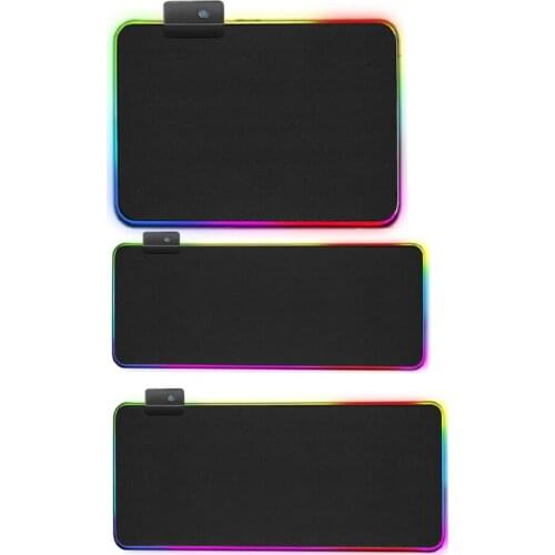 Gaming Mouse Pad Computer Mousepad RGB Large Mouse Pad Gamer 3 Sizes Mouse Carpet Big Mouse Pad PC Desk Play Mat with Backlight